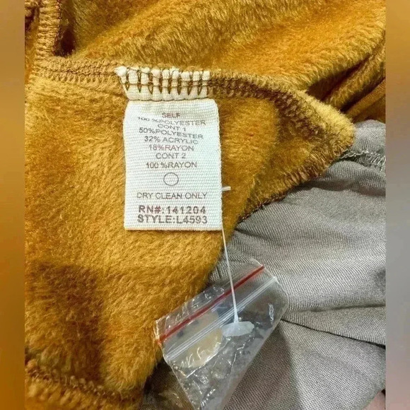 Hem & Thread Small Camel Ruffled Soft Warm
Military Double Breasted Moto - Picture 6 of 7